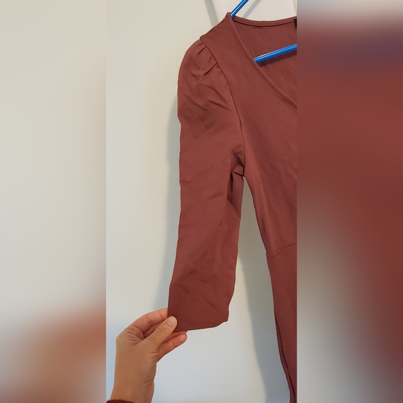 Express Mauve 3/4 Sleeve Dress - Picture 3 of 10